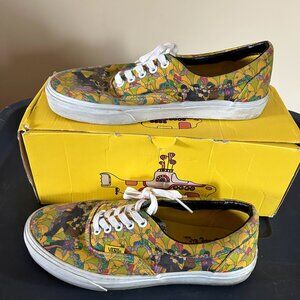 Beatles Yellow Submarine Vans - size 8.5 womens